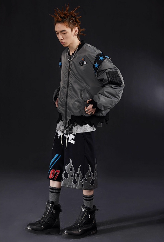 VENTUREK Graffiti Spray Print Sweat Shorts | Face 3 Face