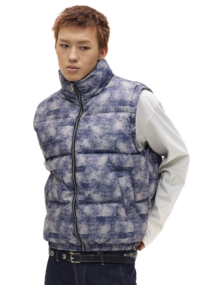 NOVACAM Digital Print Puffer Vest | Face 3 Face