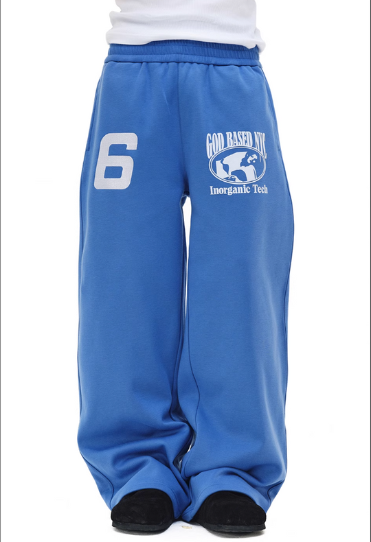 NOVACAM Flocking Print Baggy Sweatpants | Face 3 Face