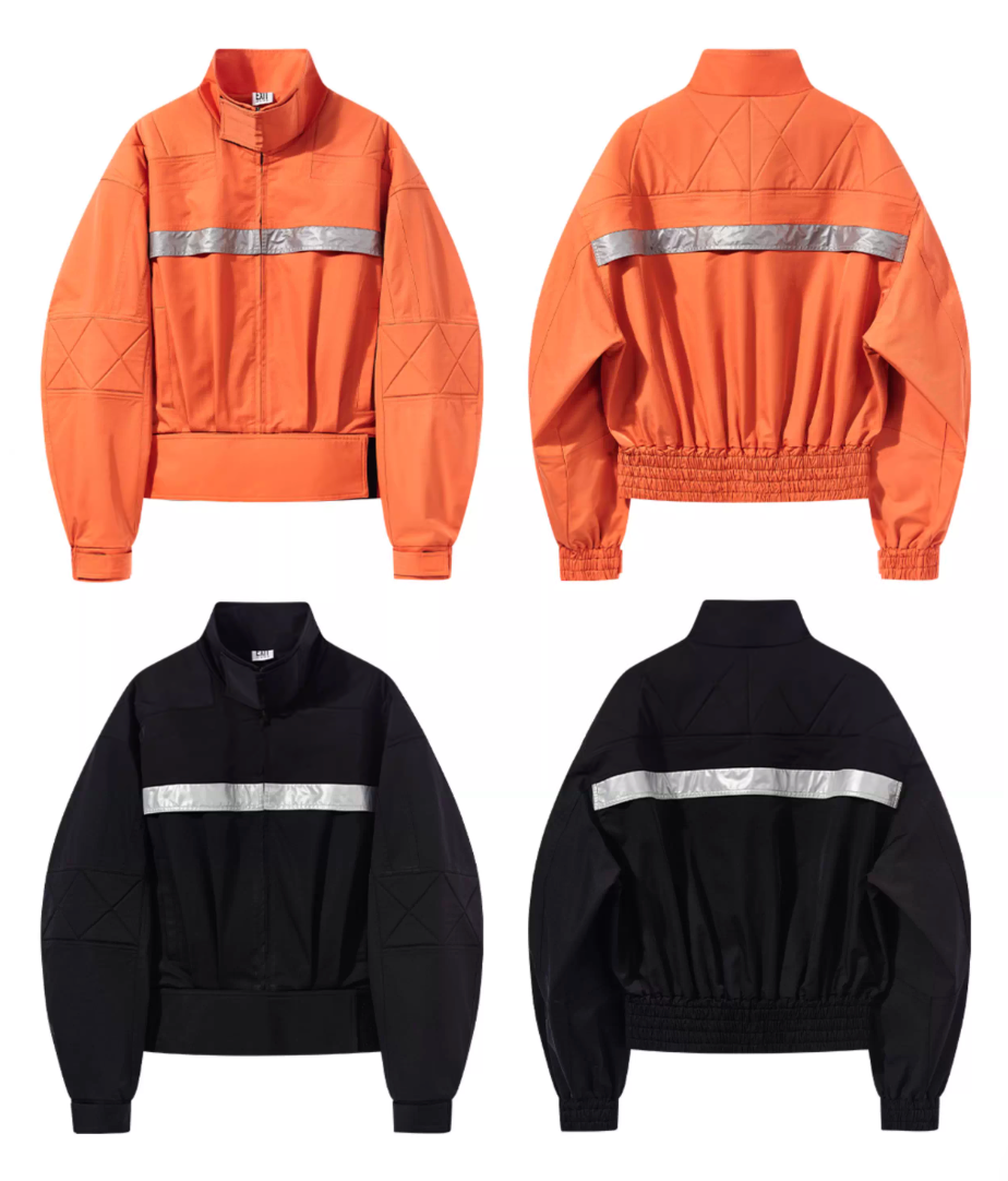 BLIND NO PLAN Reflective Stripes Short Jacket | Face 3 Face