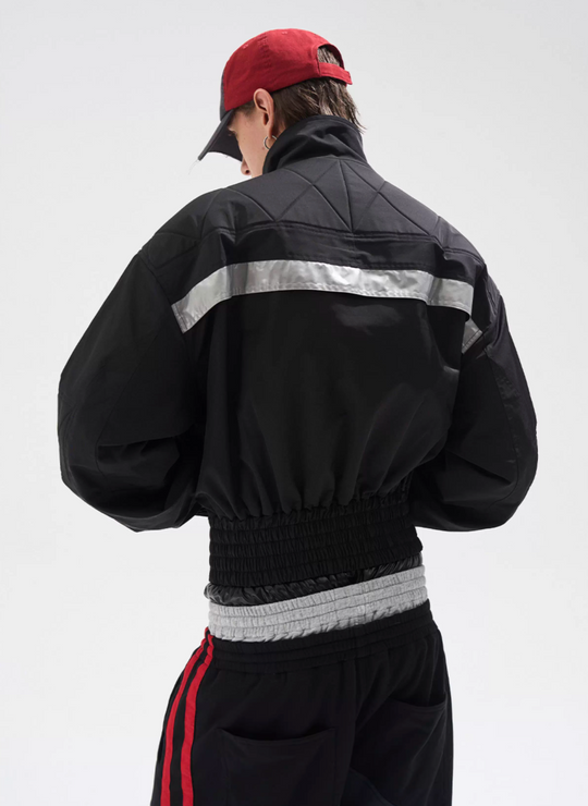 BLIND NO PLAN Reflective Stripes Short Jacket | Face 3 Face
