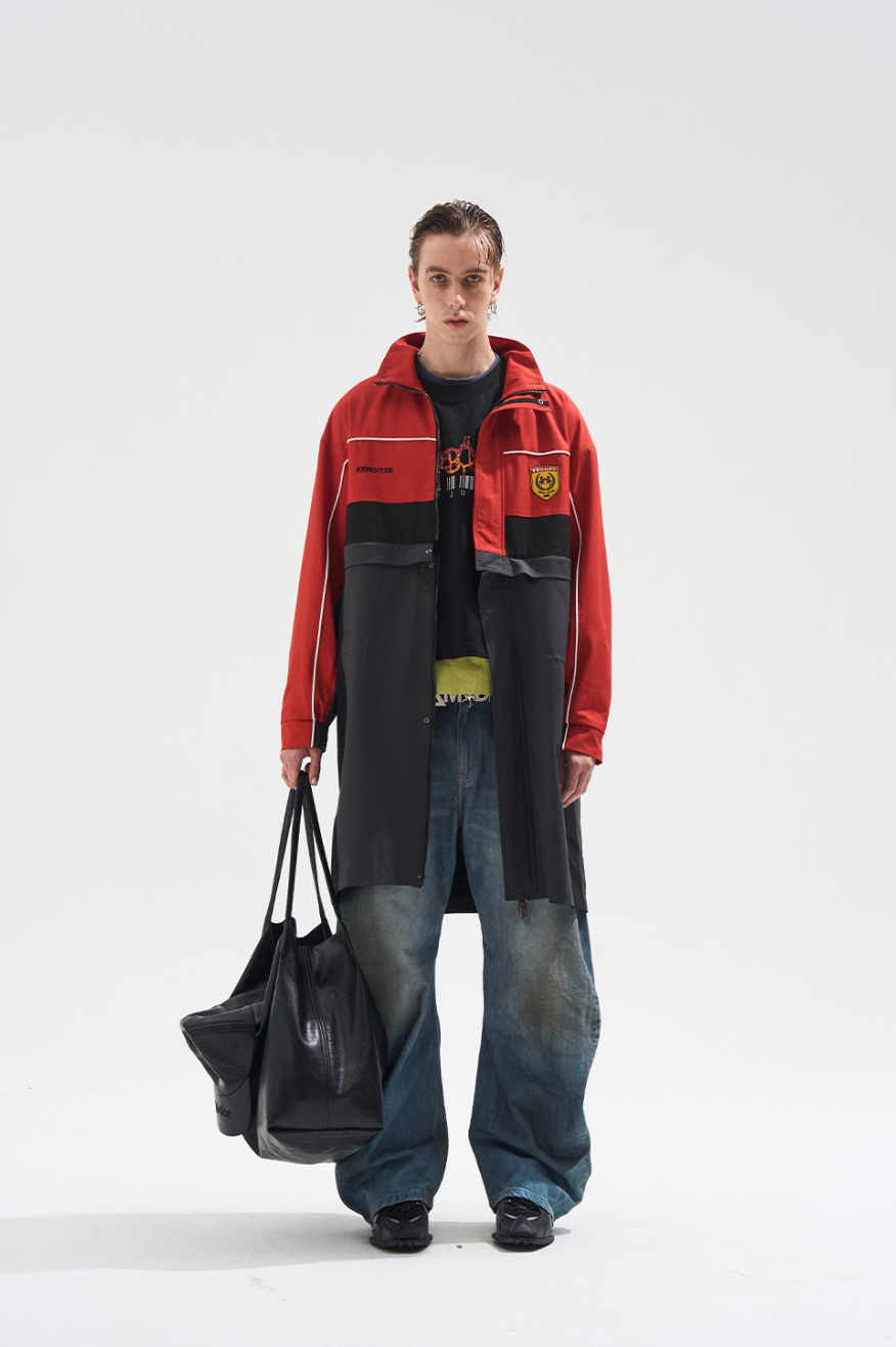 BLIND NO PLAN Two Piece Removable Long Coat Jacket | Face 3 Face