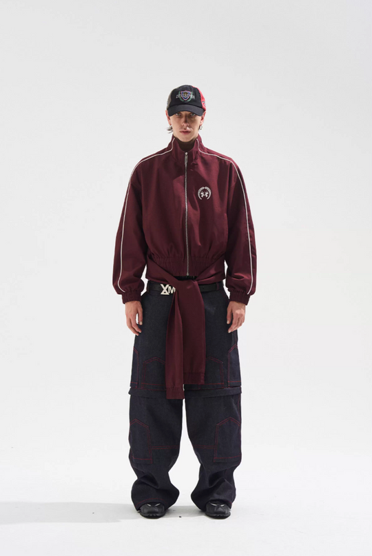 BLIND NO PLAN Dual Form Detachable Sleeve Track Jacket | Face 3 Face