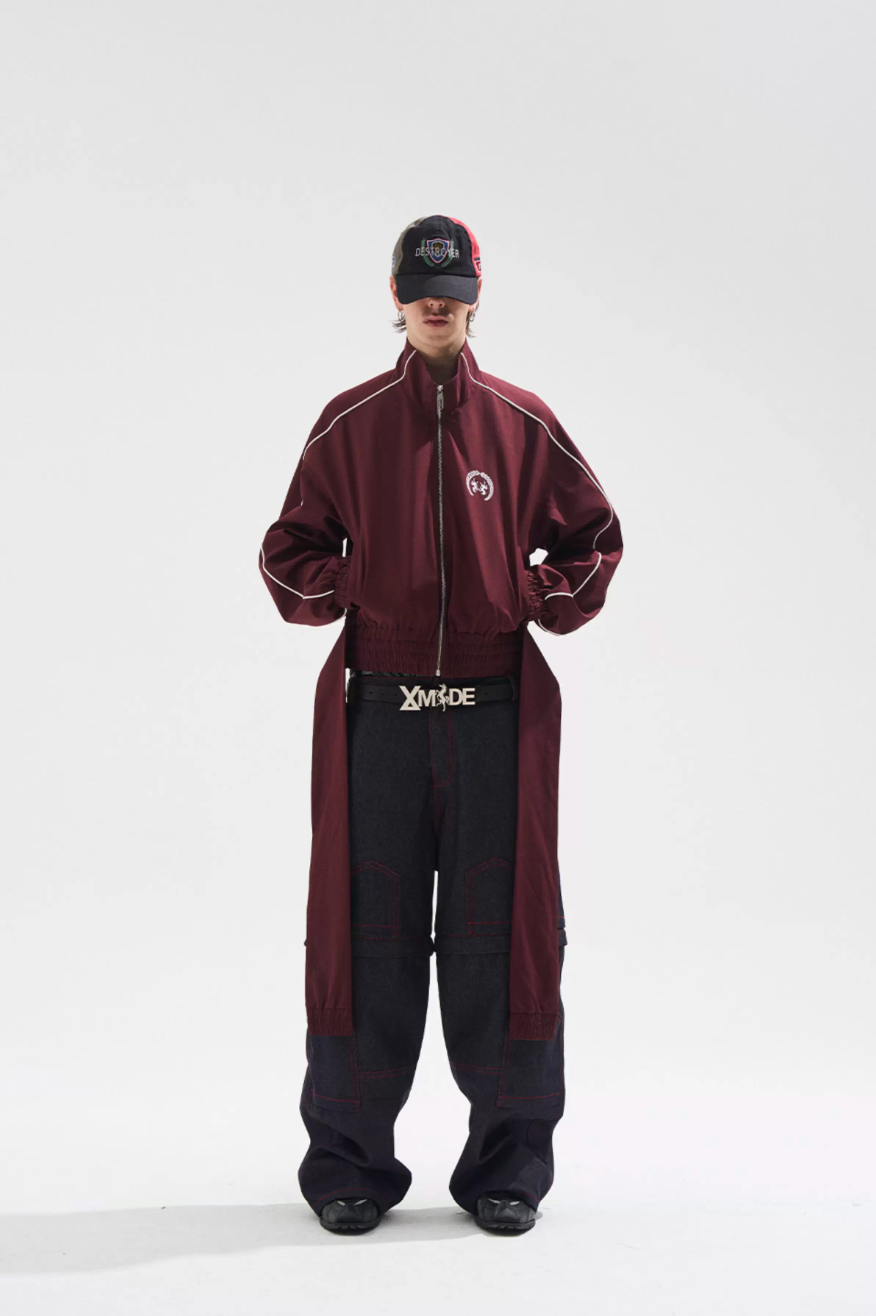 BLIND NO PLAN Dual Form Detachable Sleeve Track Jacket | Face 3 Face