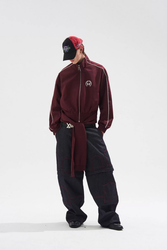 BLIND NO PLAN Dual Form Detachable Sleeve Track Jacket | Face 3 Face