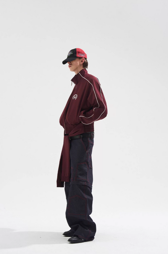 BLIND NO PLAN Dual Form Detachable Sleeve Track Jacket | Face 3 Face