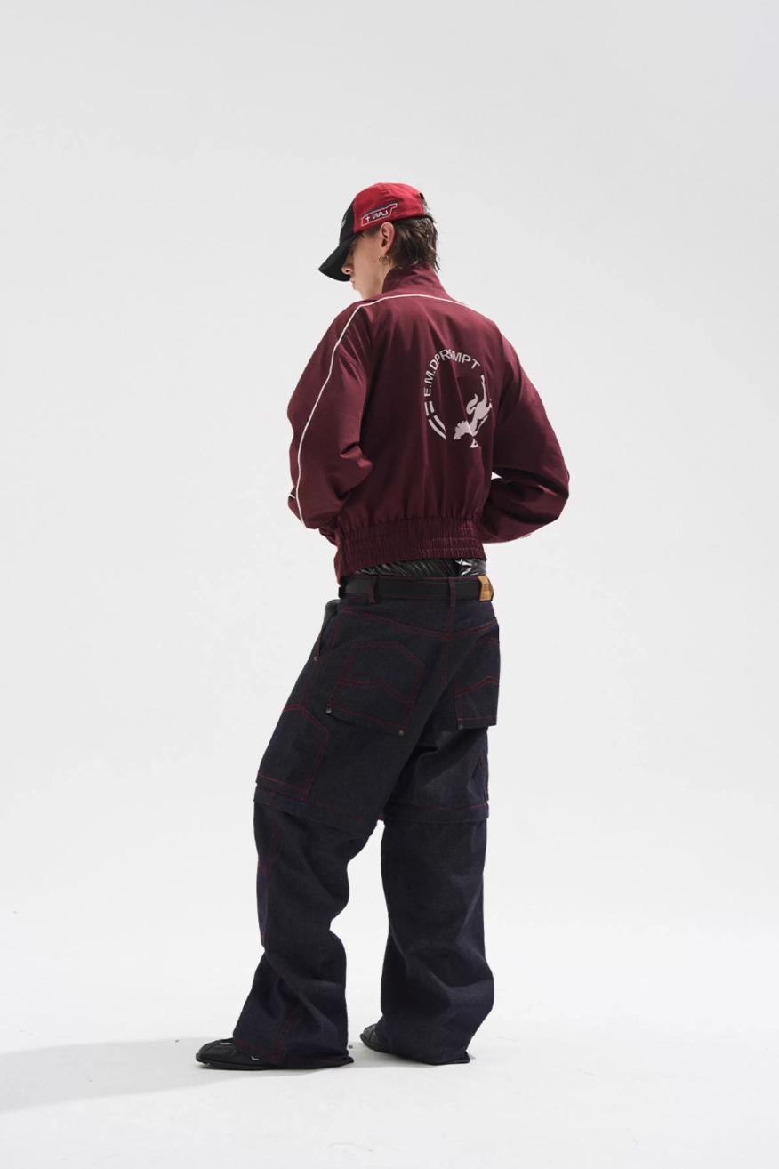 BLIND NO PLAN Dual Form Detachable Sleeve Track Jacket | Face 3 Face