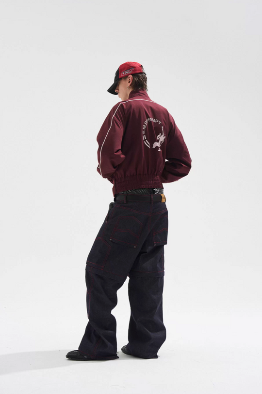 BLIND NO PLAN Dual Form Detachable Sleeve Track Jacket | Face 3 Face