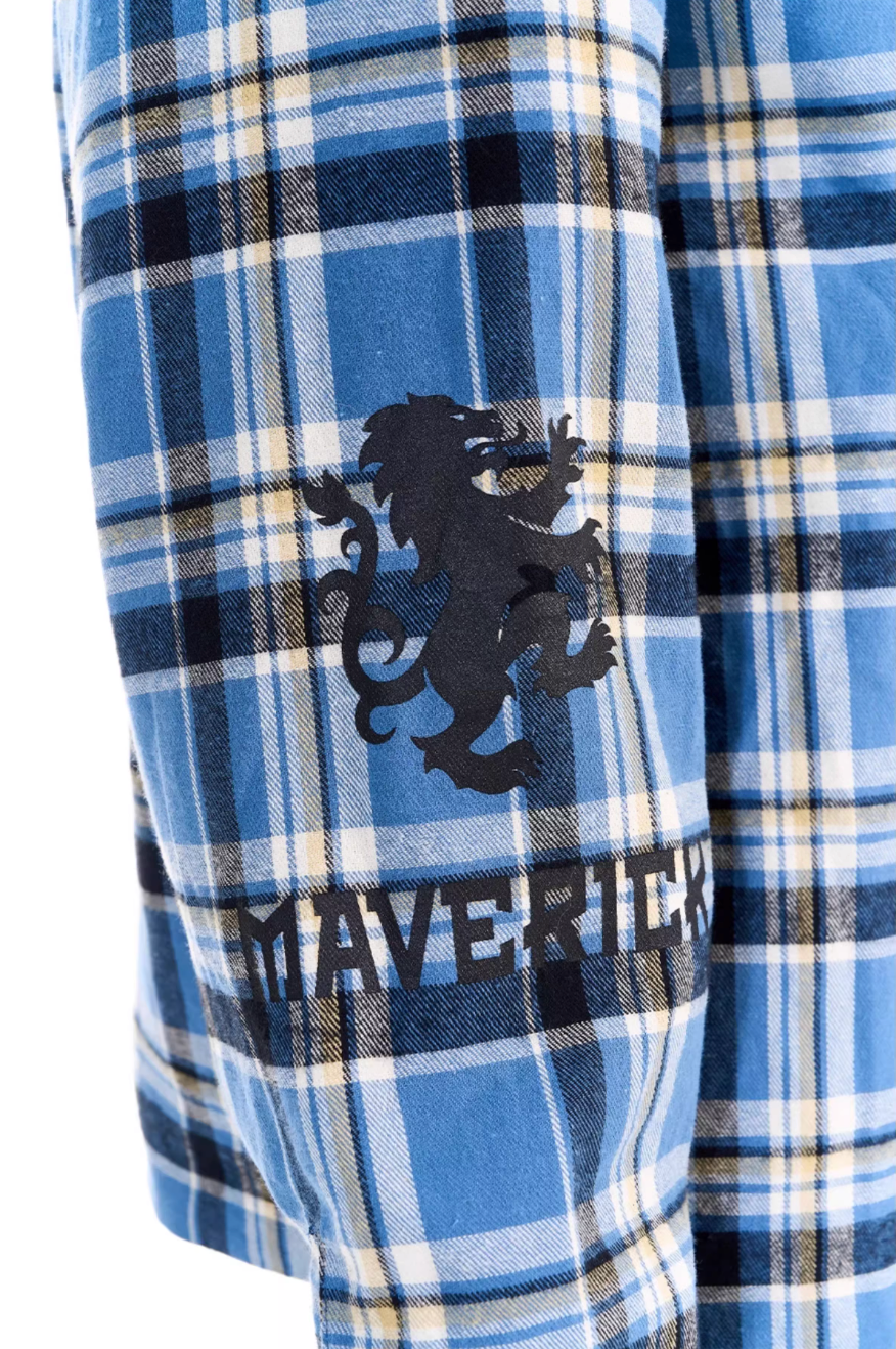 BLIND NO PLAN Reversible Plaid Long Sleeve Shirt Jacket | Face 3 Face