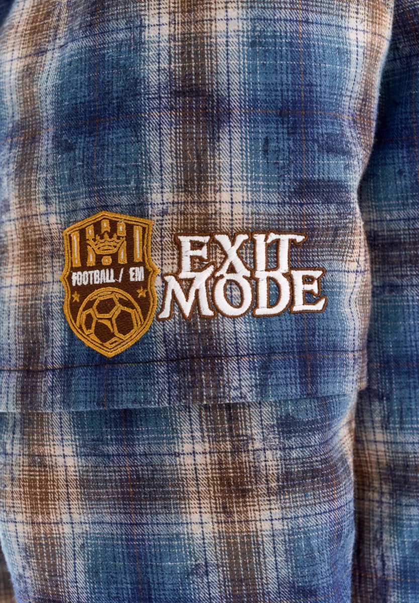 BLIND NO PLAN Fur Collar Plaid Padded Shirt Jacket | Face 3 Face