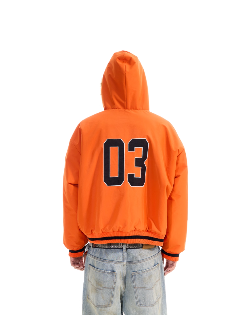 BLIND NO PLAN Reversible Leopard Fur Padded Bomber Jacket | Face 3 Face