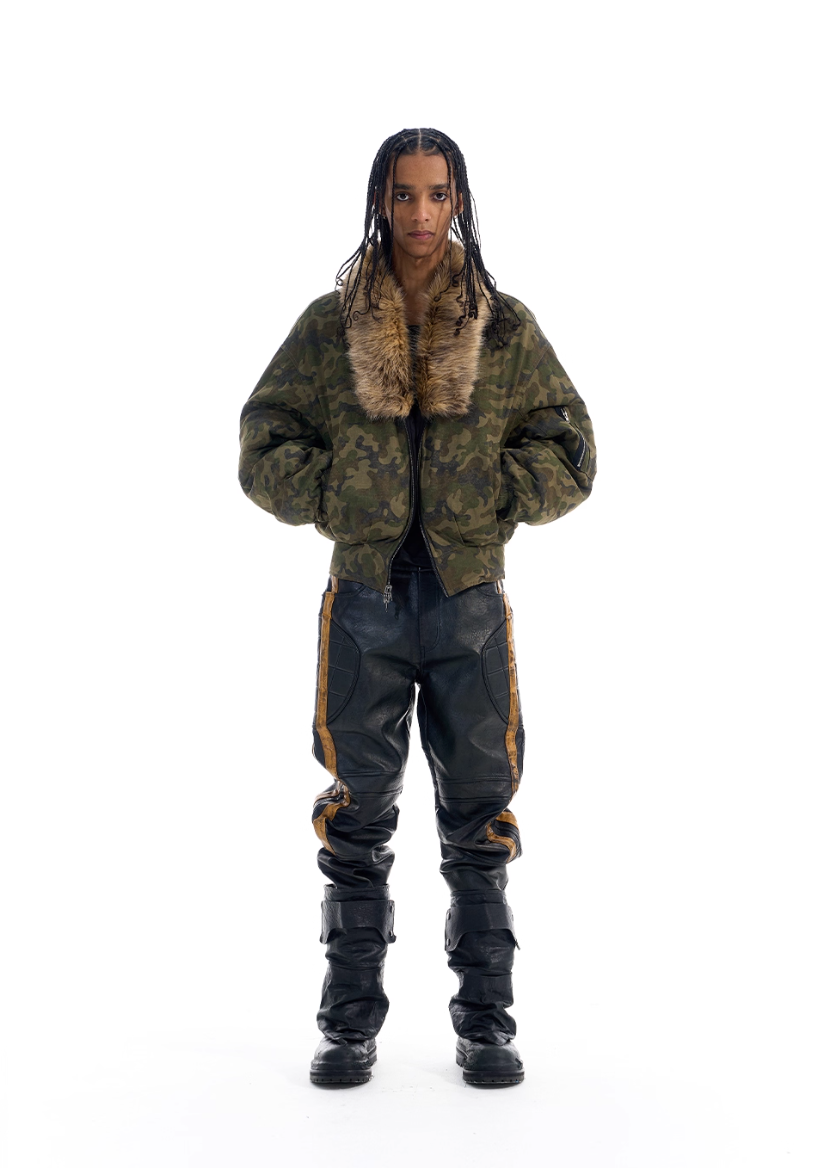 BLIND NO PLAN Reversible Camouflage MA-1 Bomber Jacket | Face 3 Face