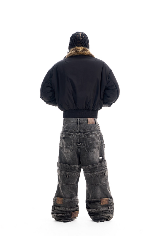 BLIND NO PLAN Reversible Camouflage MA-1 Bomber Jacket | Face 3 Face