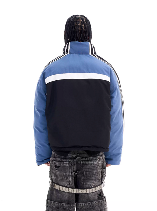 BLIND NO PLAN Reversible Sports Puffer Jacket | Face 3 Face