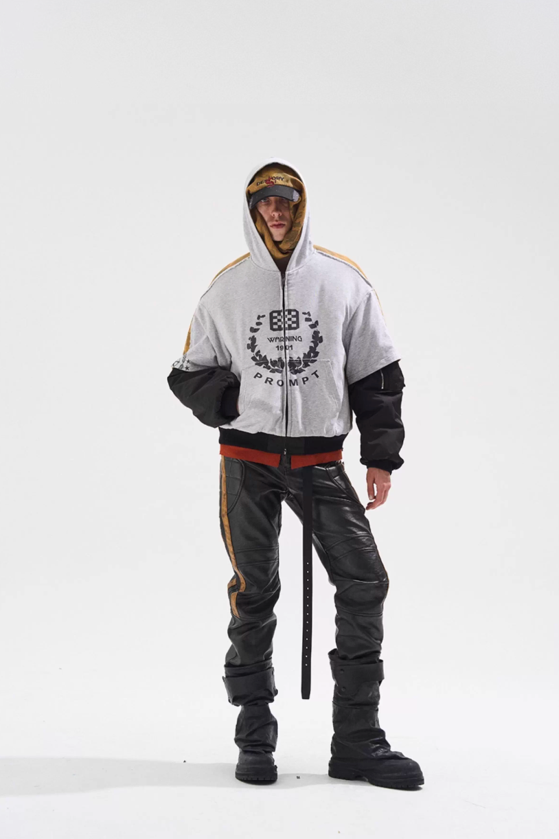 BLIND NO PLAN Reconstructed Patchwork Camouflage Padded MA-1 Jacket | Face 3 Face