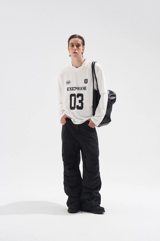 BLIND NO PLAN Layered Striped Long Sleeve Jersey | Face 3 Face