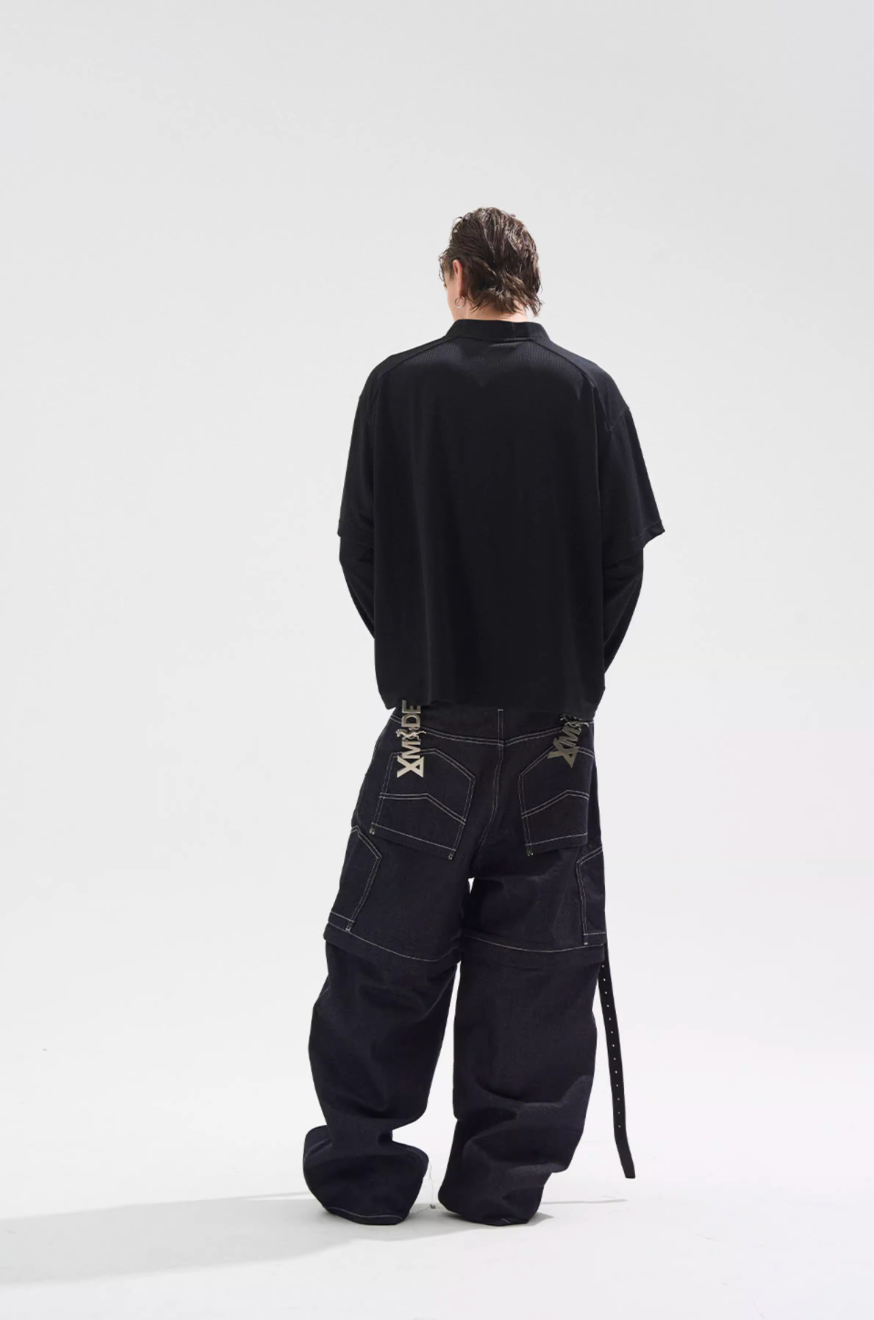 BLIND NO PLAN Layered Striped Long Sleeve Jersey | Face 3 Face