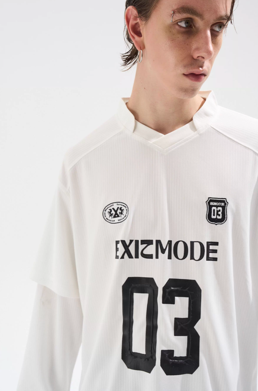 BLIND NO PLAN Layered Striped Long Sleeve Jersey | Face 3 Face