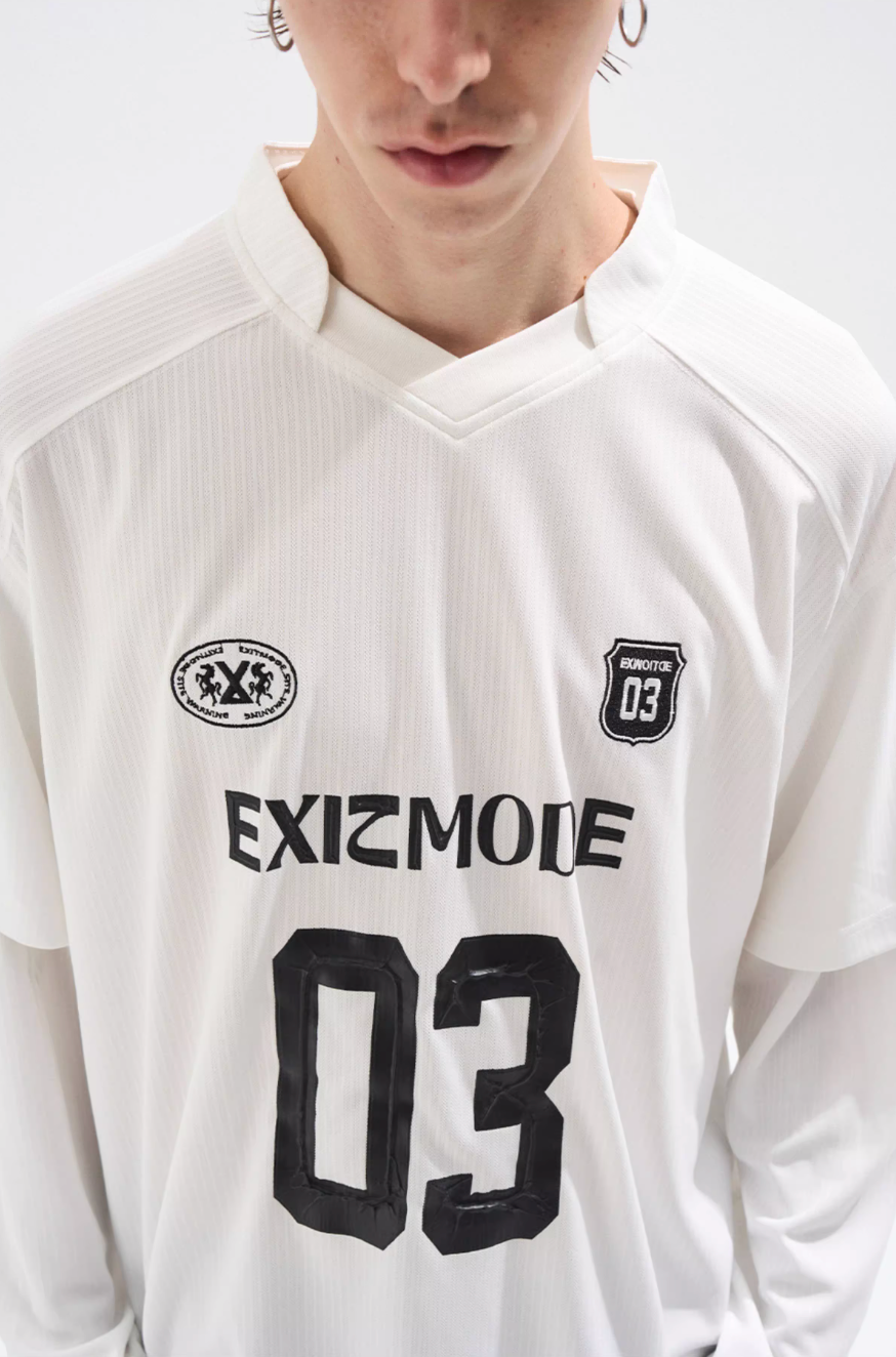 BLIND NO PLAN Layered Striped Long Sleeve Jersey | Face 3 Face