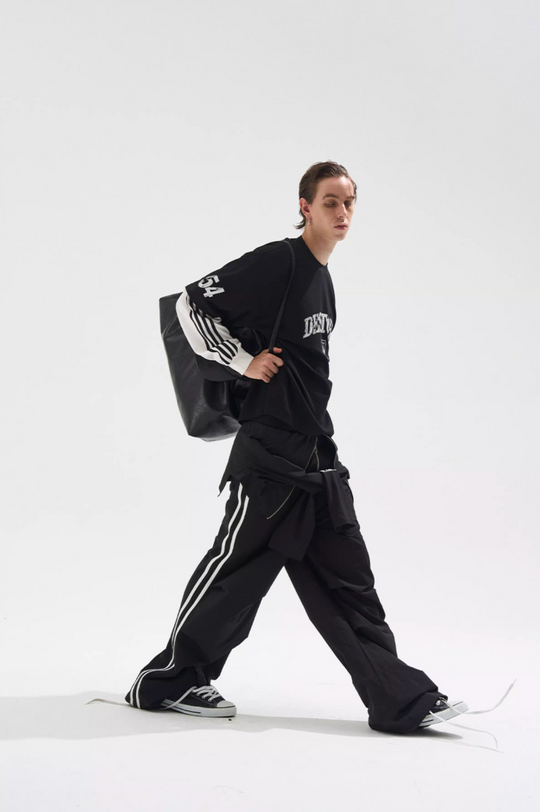 BLIND NO PLAN Layered Waffle and Jersey Long Sleeve Tee | Face 3 Face