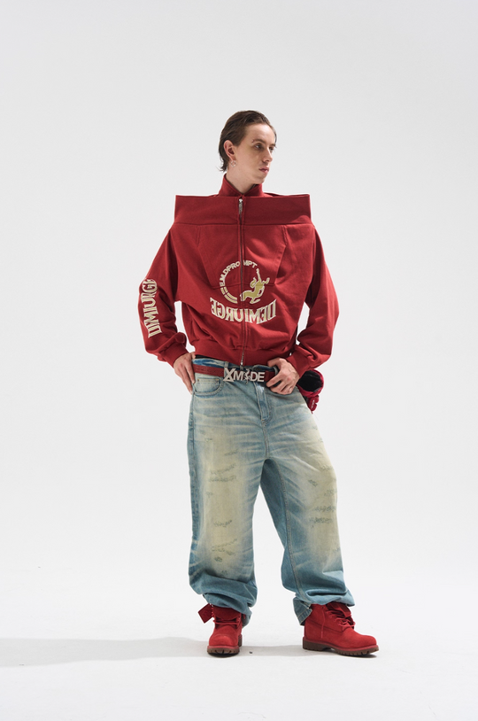 BLIND NO PLAN Handmade Cat Whiskers Washed Baggy Jeans | Face 3 Face