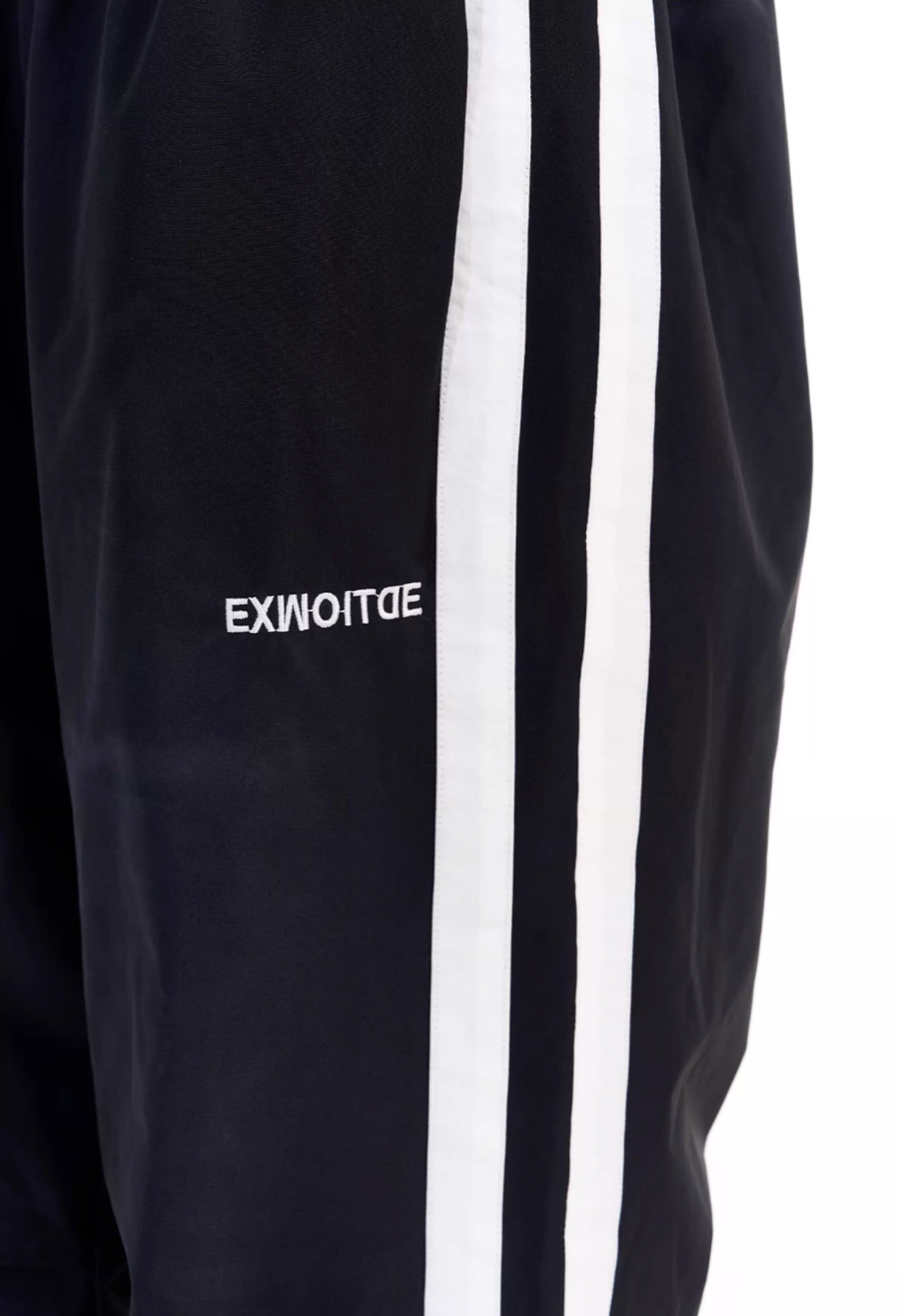 BLIND NO PLAN Striped Pleated Baggy Track Pants | Face 3 Face