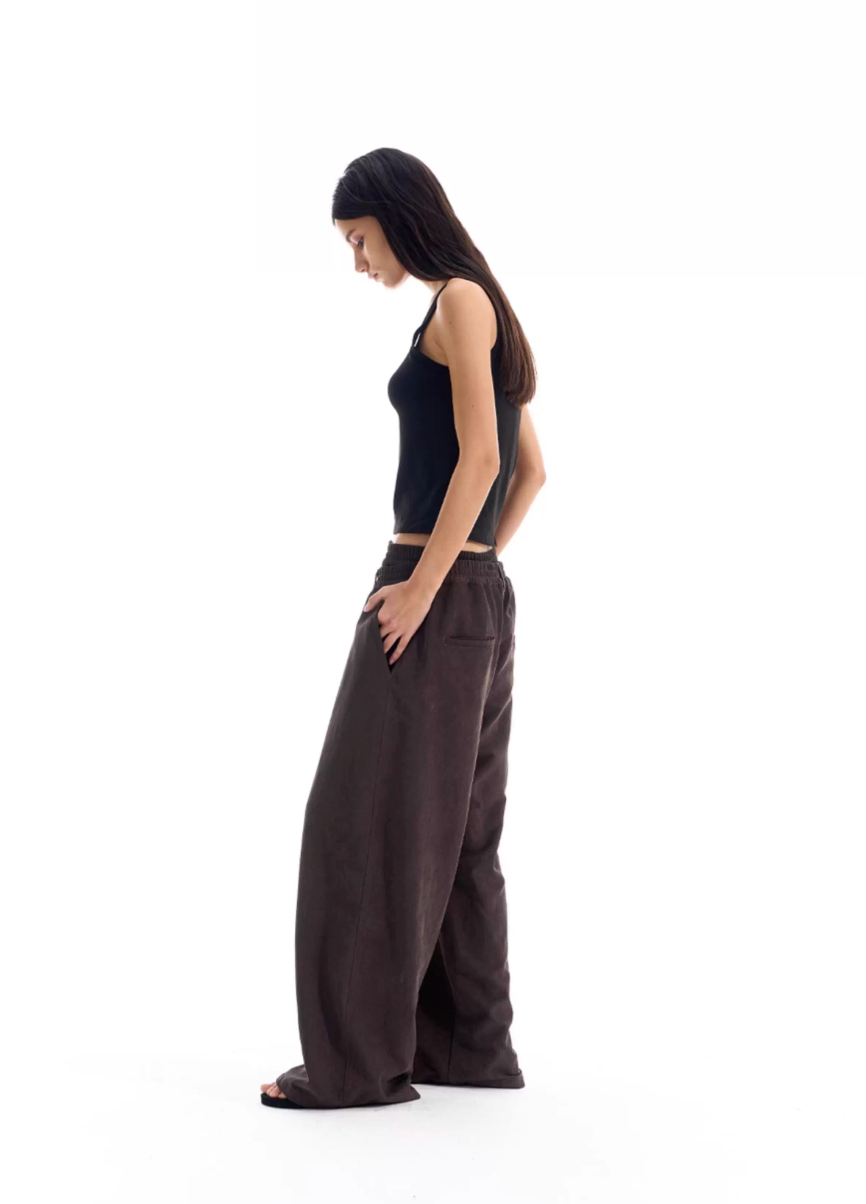BLIND NO PLAN Layered Double Waist Tuck Baggy Pants | Face 3 Face