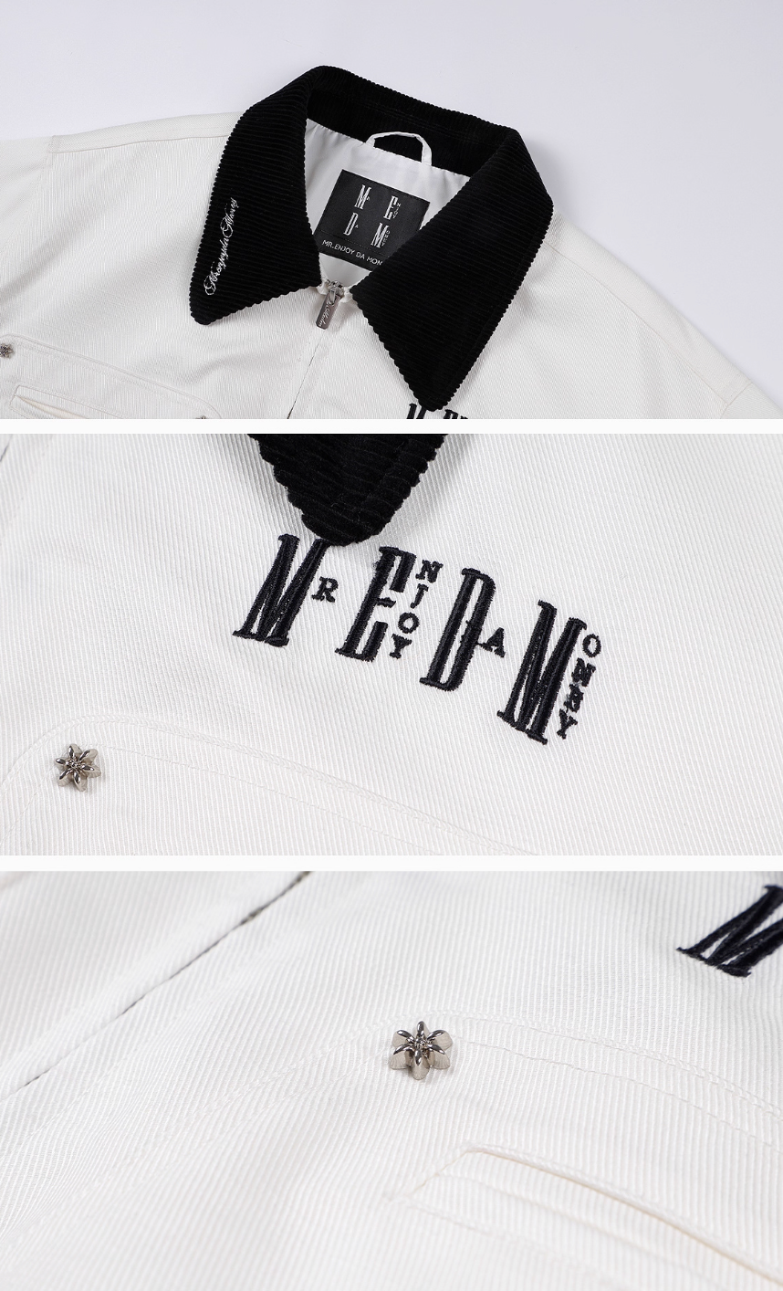 MEDM Studded Harrington Jacket | Face 3 Face