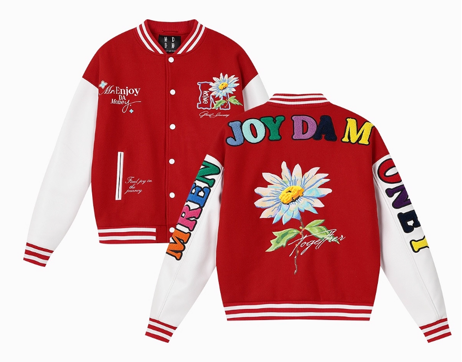 MEDM Daisy Floral Varsity Jacket | Face 3 Face