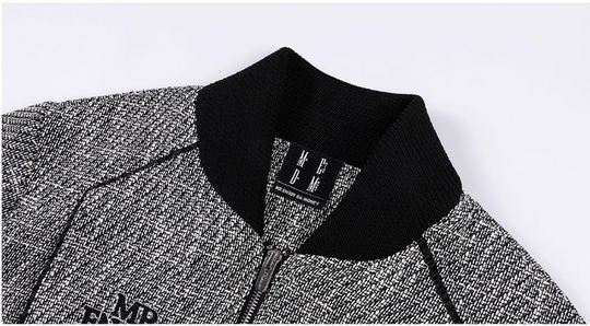 MEDM Pearl Tweed Short Varsity Jacket | Face 3 Face