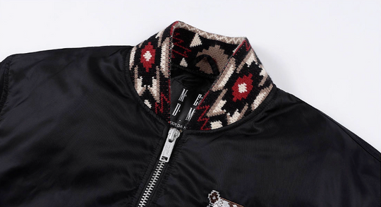MEDM Ethnic Trim MA-1 Bomber Jacket | Face 3 Face