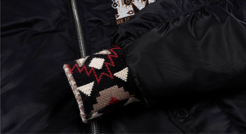 MEDM Ethnic Trim MA-1 Bomber Jacket | Face 3 Face