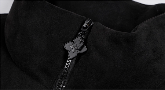 MEDM Suede 3D Embroidered Down Jacket | Face 3 Face