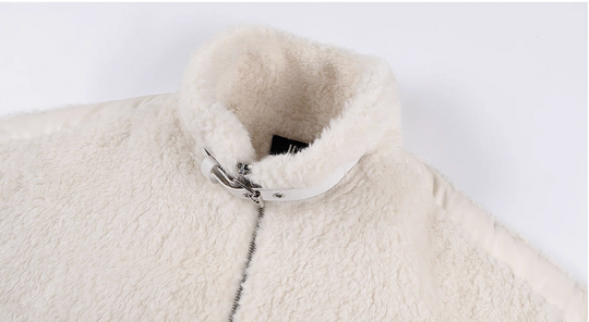 MEDM Ethnic Trim Belted Sherpa Jacket | Face 3 Face