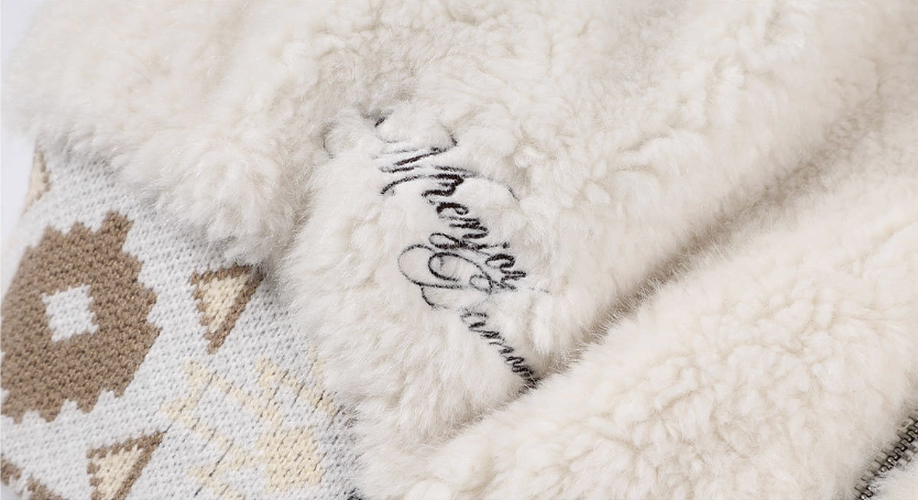 MEDM Ethnic Trim Belted Sherpa Jacket | Face 3 Face