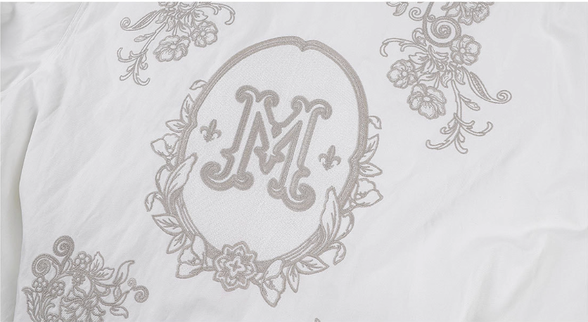 MEDM Floral Embroidered Puffer Jacket | Face 3 Face