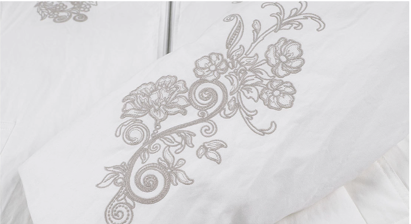 MEDM Floral Embroidered Puffer Jacket | Face 3 Face