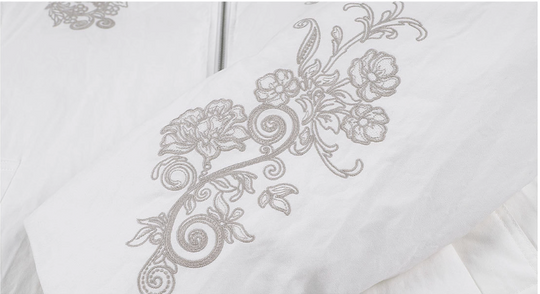 MEDM Floral Embroidered Puffer Jacket | Face 3 Face