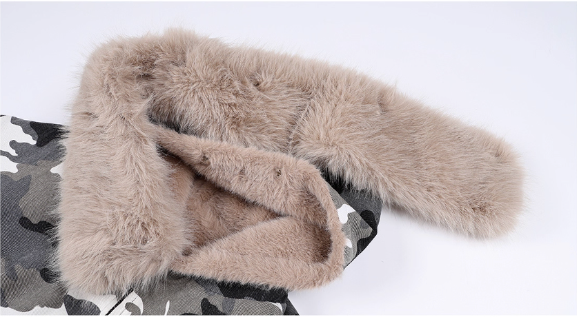 MEDM Detachable Fur Camouflage Hooded Jacket | Face 3 Face