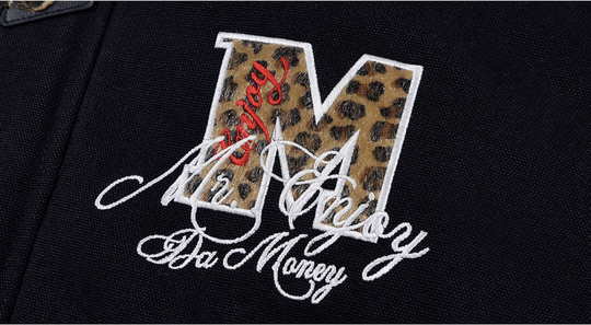 MEDM Leopard Collar Belted Work Jacket | Face 3 Face