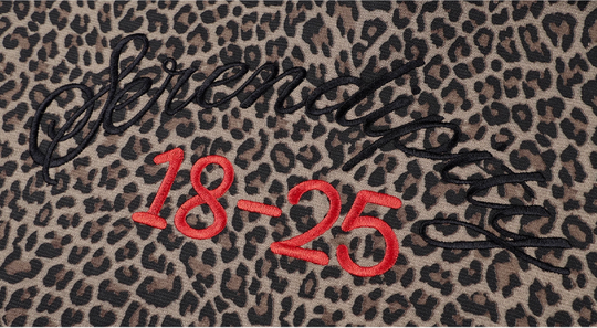 MEDM Embroidered Leopard Zip Up Hooded Jacket | Face 3 Face