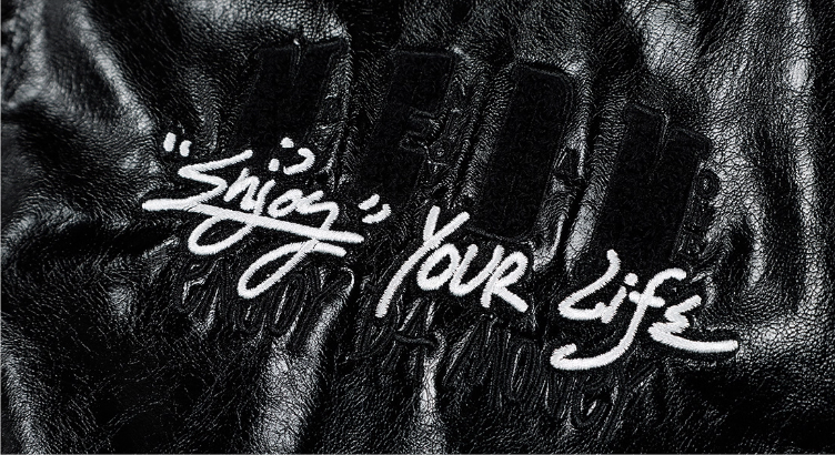 MEDM Layered Hood PU Leather Bomber Jacket | Face 3 Face