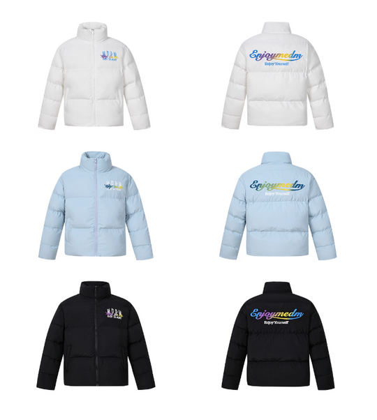 MEDM Gradient Embroidered Puffer Jacket | Face 3 Face