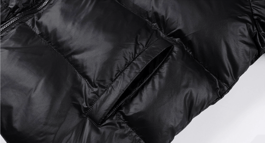 MEDM Leopard Leather Patch Puffer Jacket | Face 3 Face