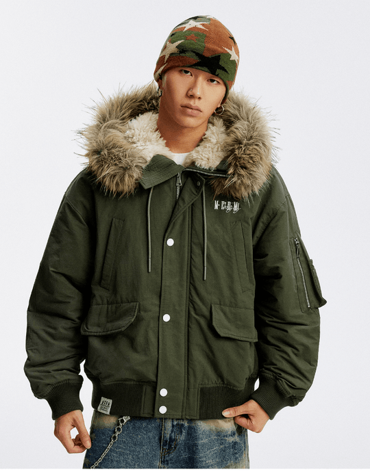 MEDM Fur Hood N-2B Flight Jacket | Face 3 Face