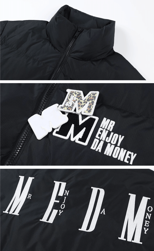MEDM Logo Velcro Down Jacket | Face 3 Face