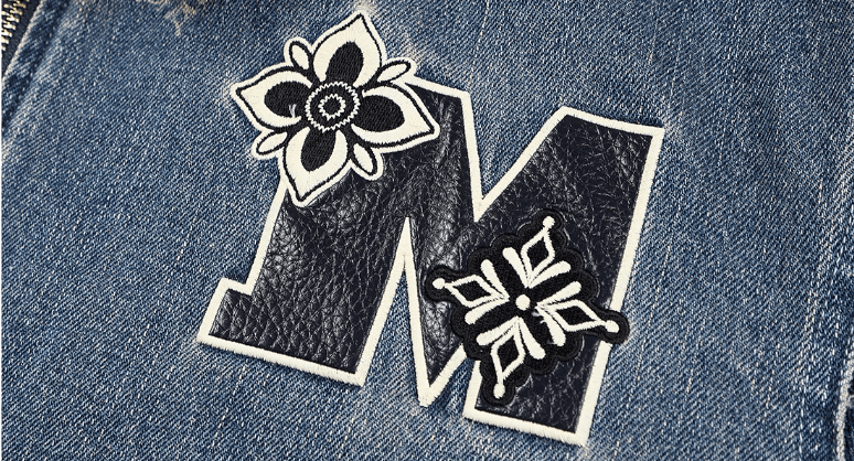 MEDM Ethnic Paisley Denim Hooded Jacket | Face 3 Face