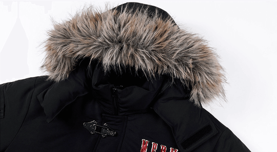 MEDM Detachable Fur Metal Snaps Down Jacket | Face 3 Face