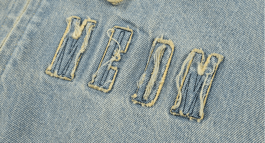 MEDM Corduroy Collar Washed Denim Jacket | Face 3 Face