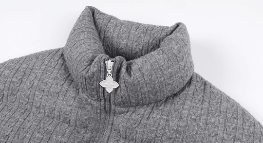 MEDM Cable Knit Down Jacket | Face 3 Face